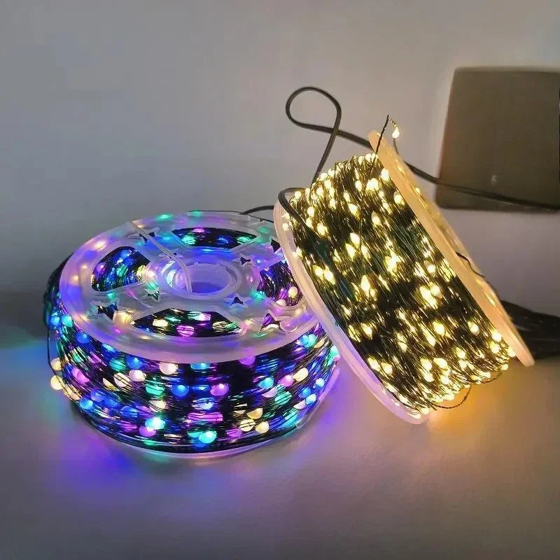 Luzes LED Camufladas em Fio de Cobre Verde (5 m a 20 m)