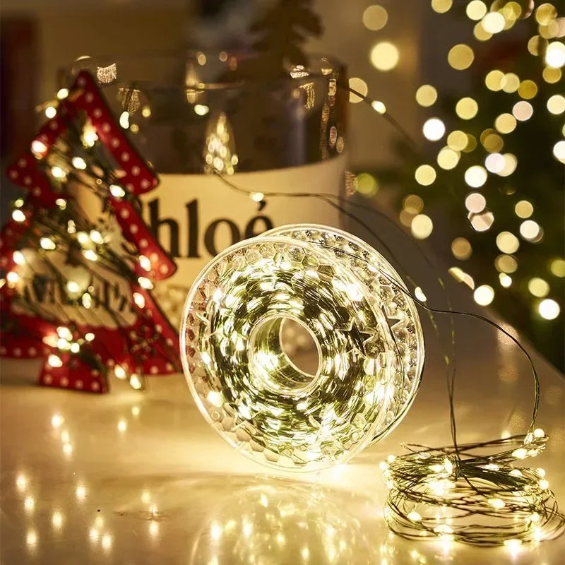 Luzes LED Camufladas em Fio de Cobre Verde (5 m a 20 m)