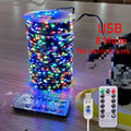 Luzes LED Camufladas em Fio de Cobre Verde (5 m a 20 m)