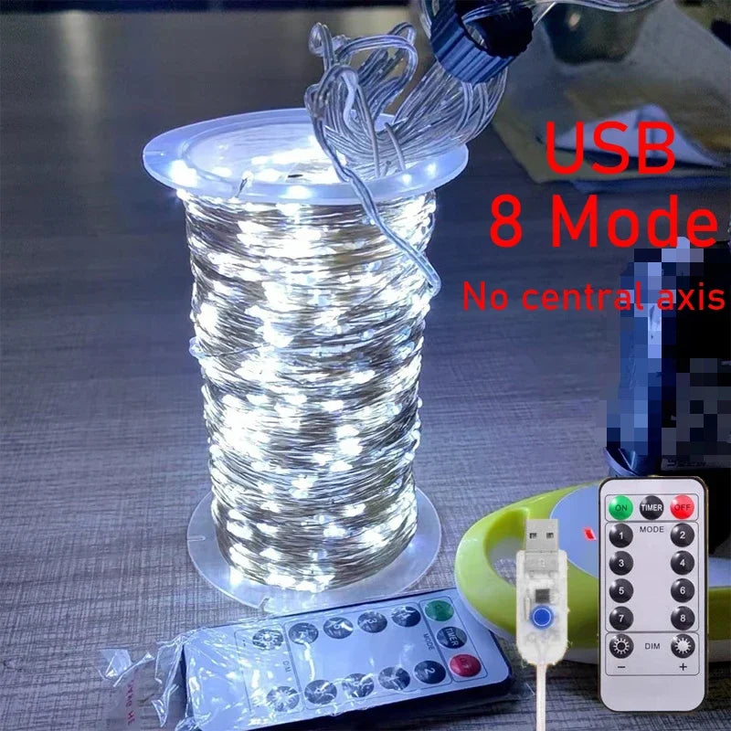 Luzes LED Camufladas em Fio de Cobre Verde (5 m a 20 m)