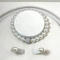 Conjunto Aurora: Colar, Pulseira e Brincos de Pérolas
