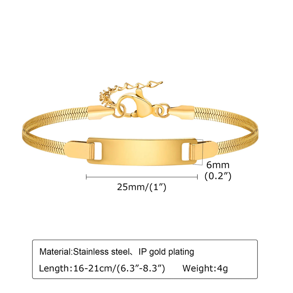 Pulseira Gravável em Aço Dourado: Memórias com Significado