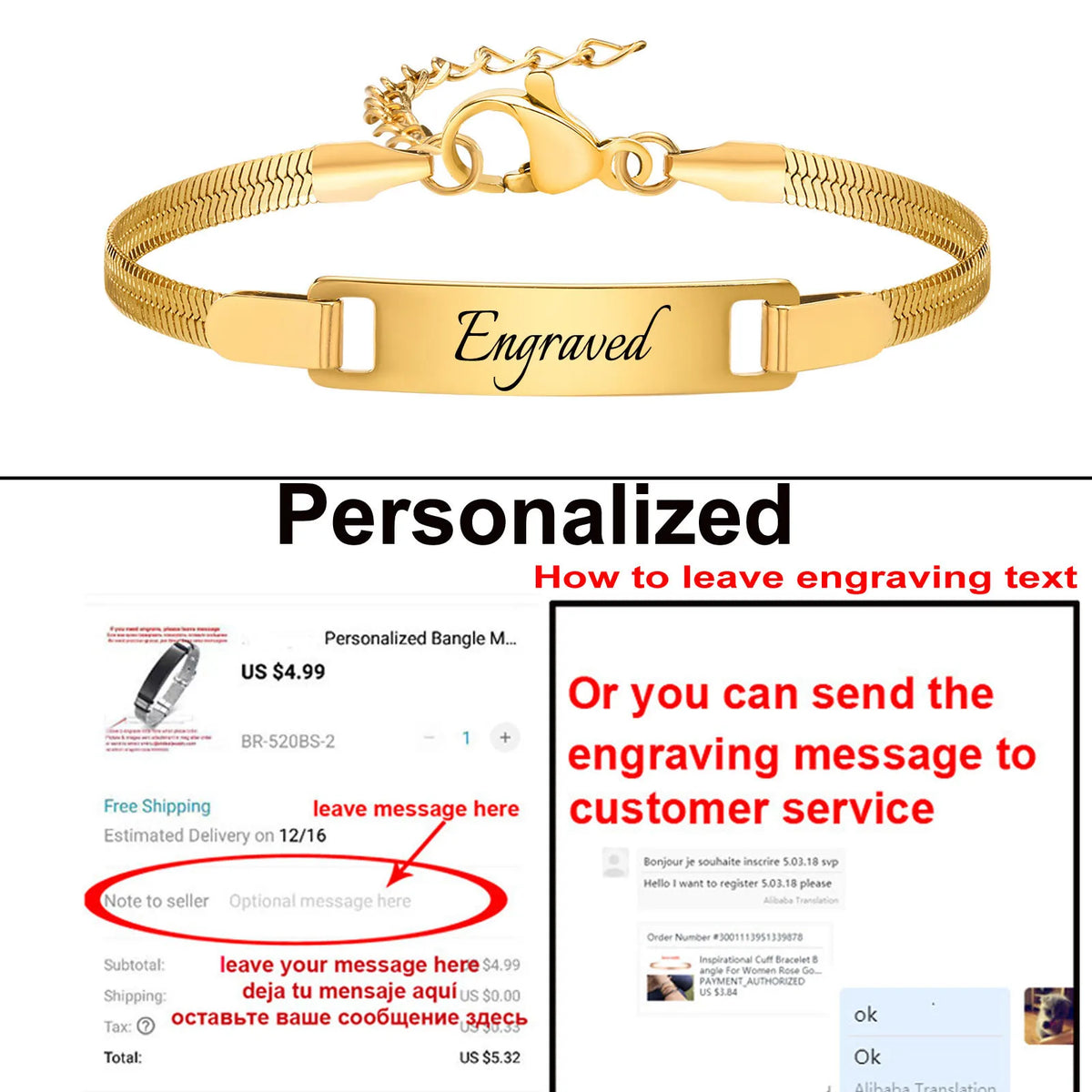 Pulseira Gravável em Aço Dourado: Memórias com Significado