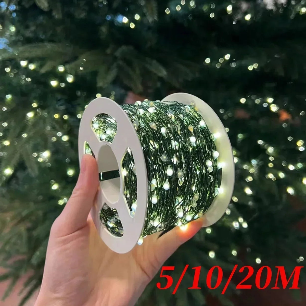 Luzes LED Camufladas em Fio de Cobre Verde (5 m a 20 m)