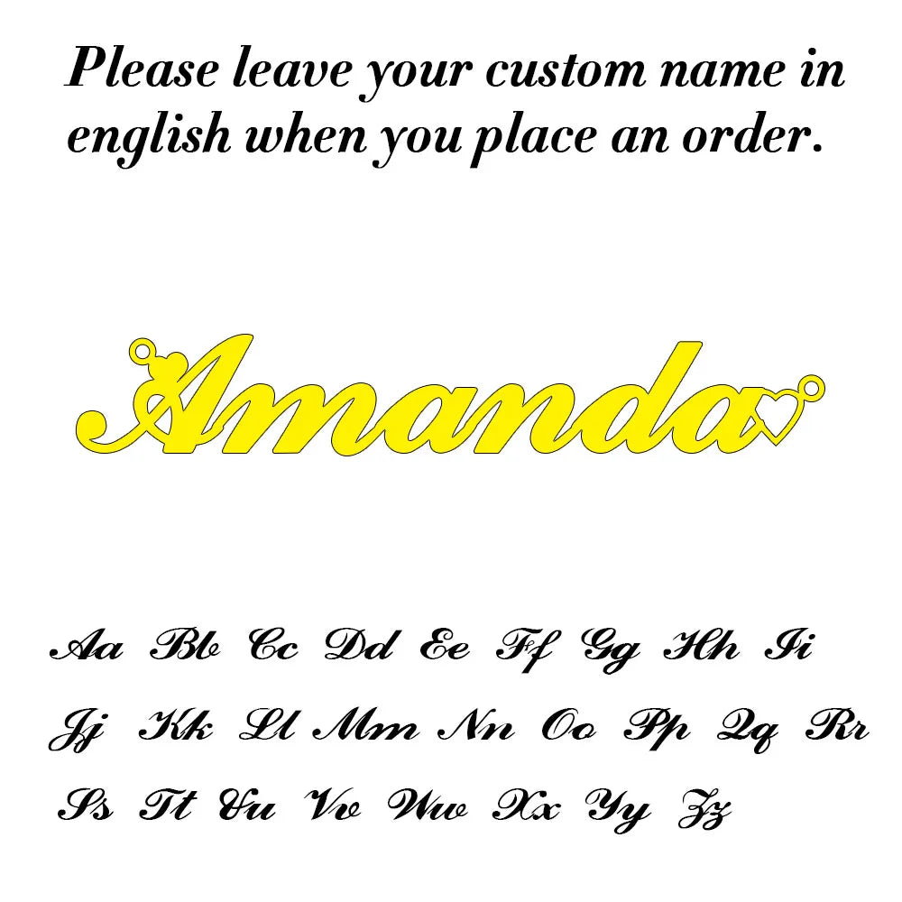 Colar Personalizado com Nome em Aço Inoxidável