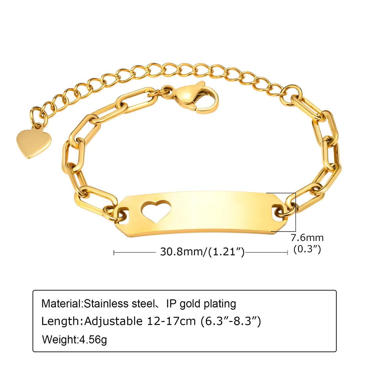 Pulseira Gravável em Aço Dourado: Memórias com Significado