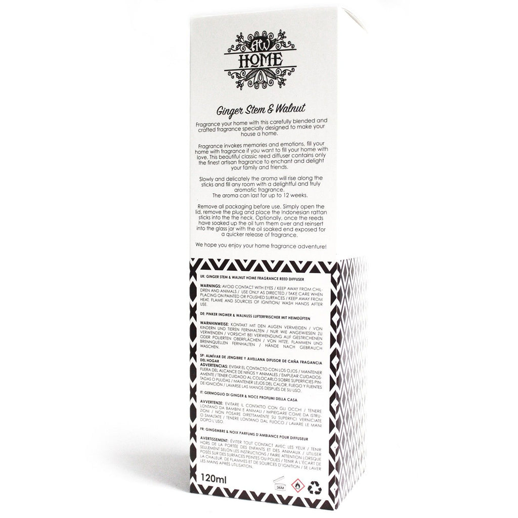 Difusor Ginger Stem & Walnut 120 ml | Casa Acolhedora