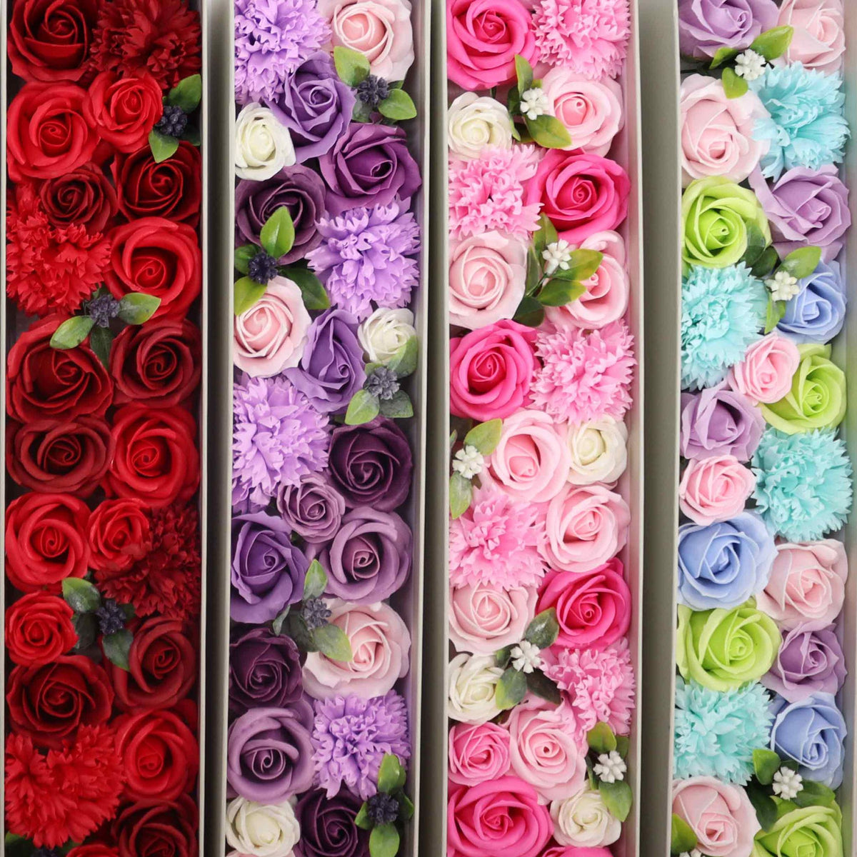 Caixa Floral Baby Blessings: Rosas de Sabão Aromáticas