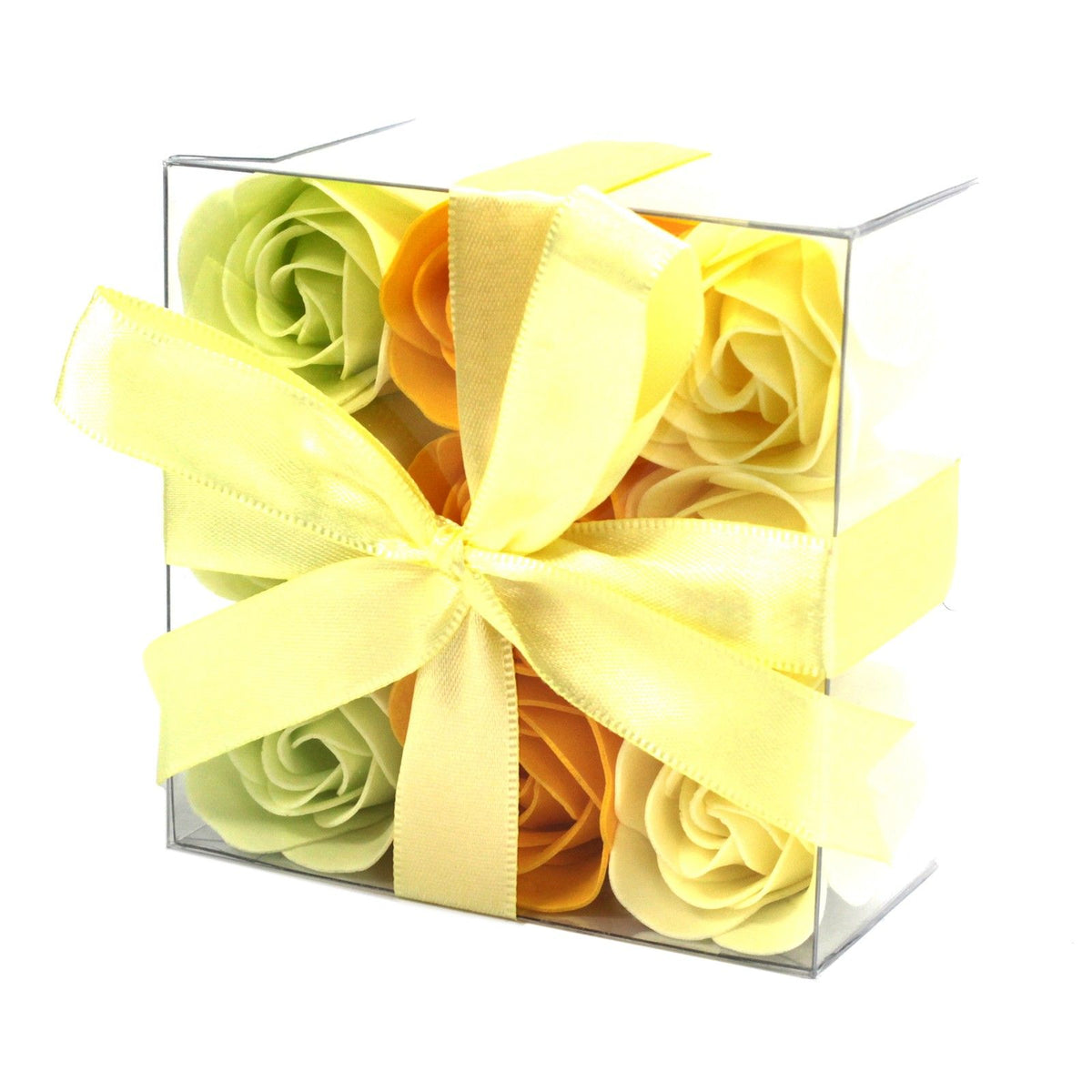 Caixa com 9 Rosas de Sabonete Aromáticas para Banho