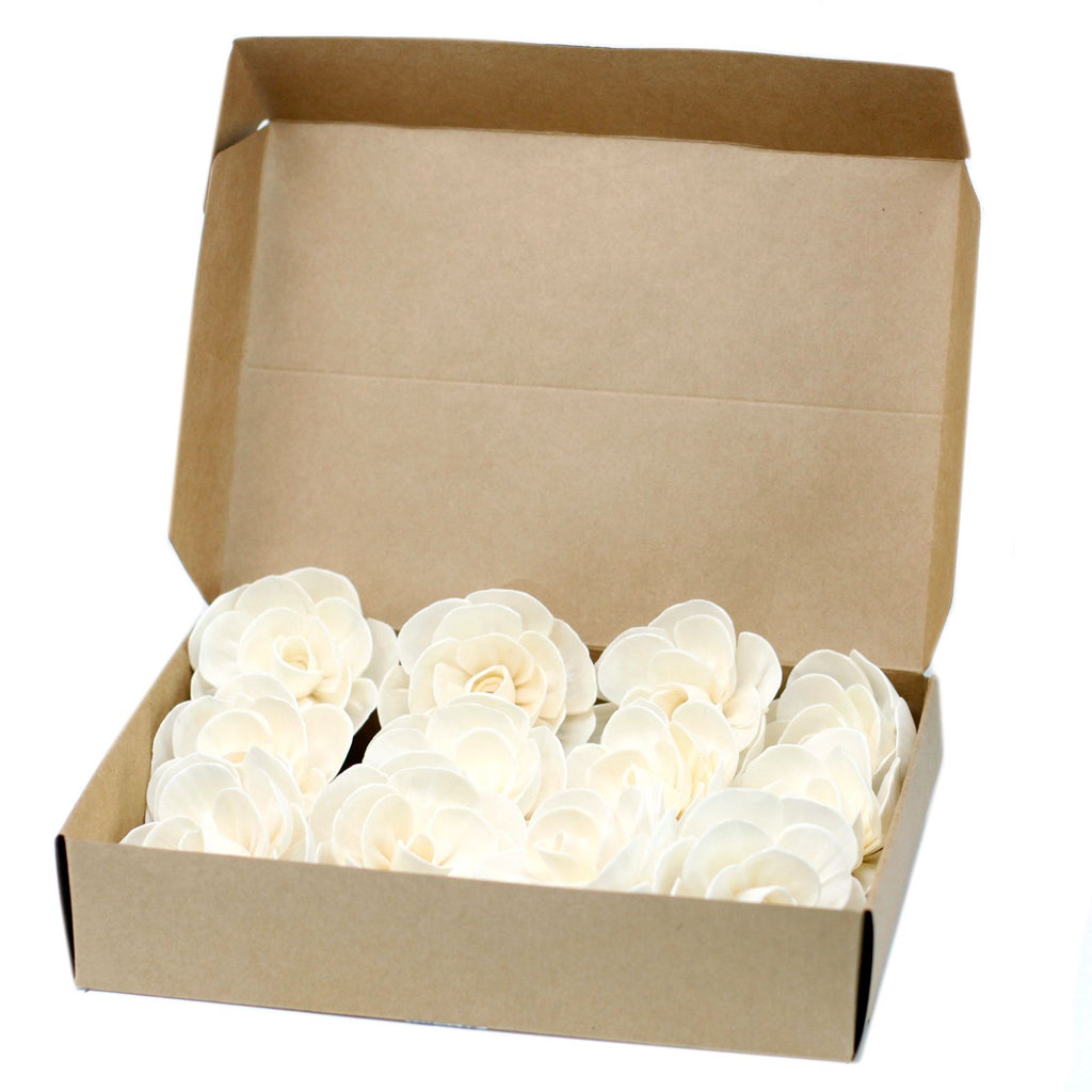Pack 4 Flores Difusoras em Madeira de Sola – Modelo Lótus