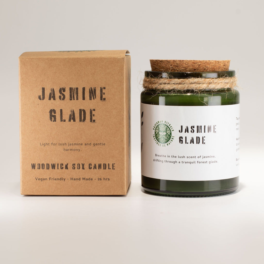 Vela de Soja Greenman Jasmine Glade | Pavio de Madeira (26h)