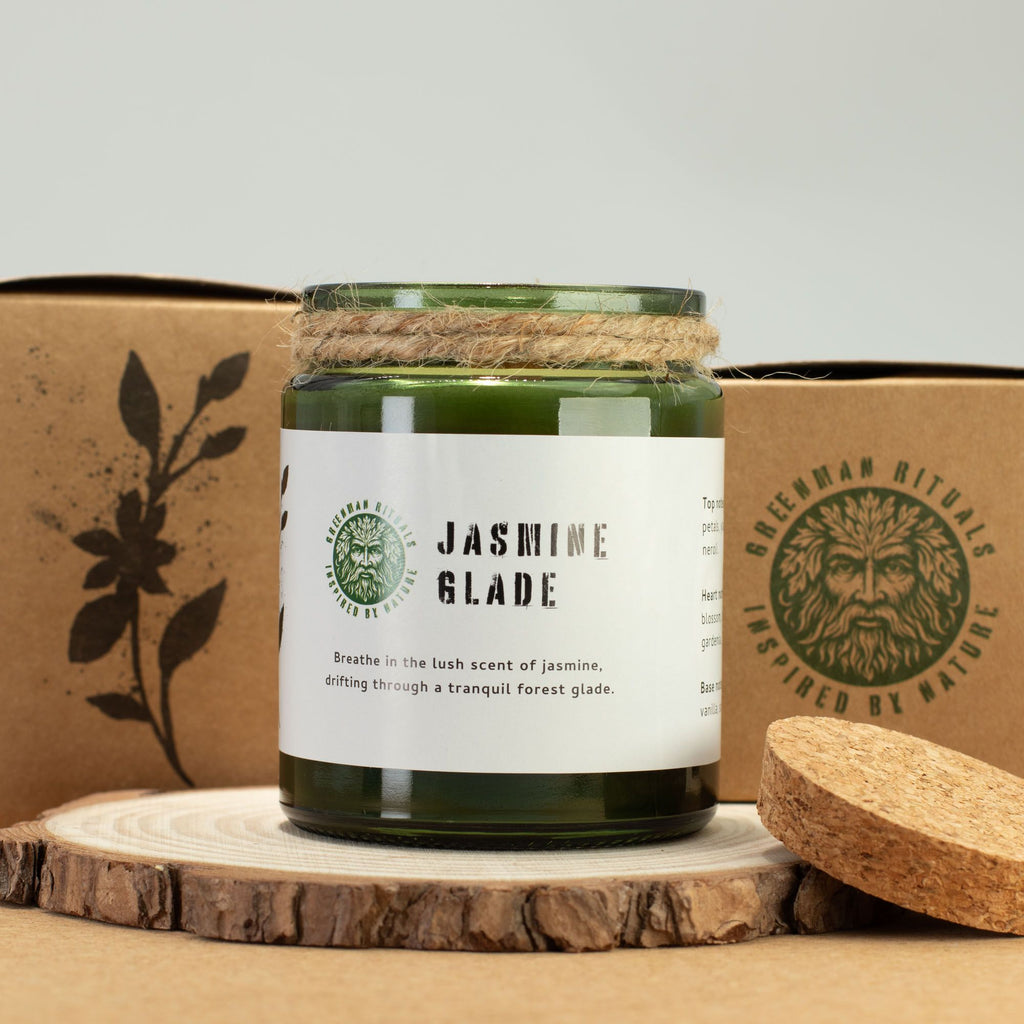 Vela de Soja Greenman Jasmine Glade | Pavio de Madeira (26h)