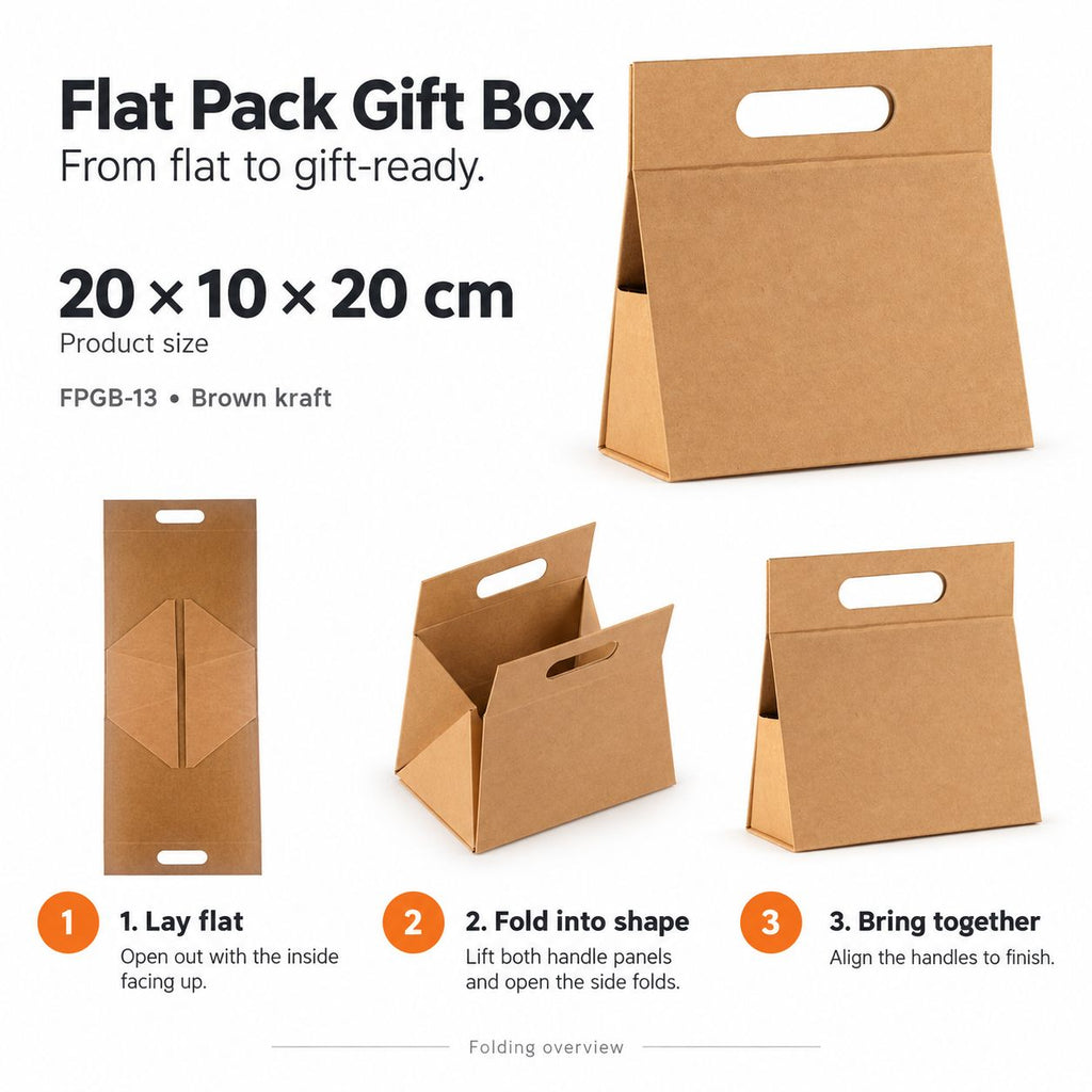Caixa de Oferta com Pega Integrada em Preto (28 cm)