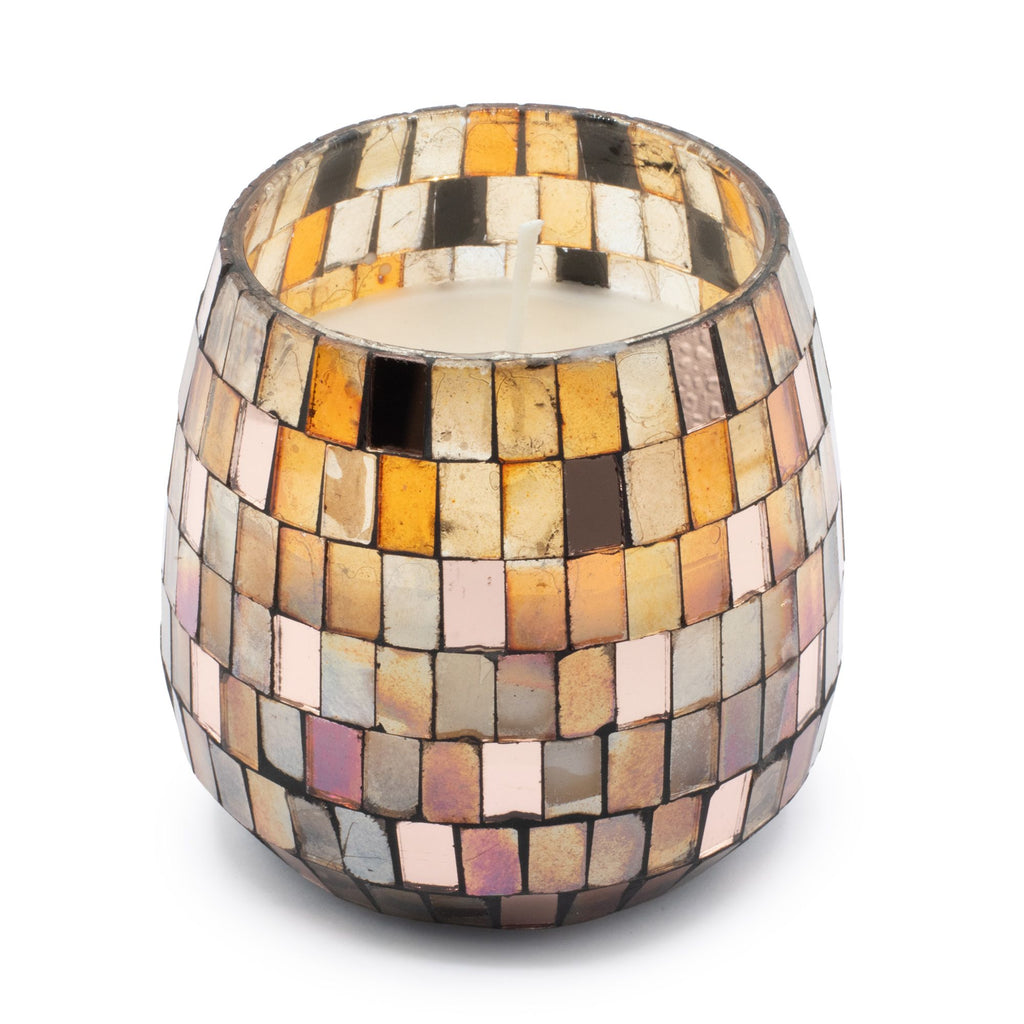Vela em Mosaico Âmbar e Bronze (Médio, 45h)