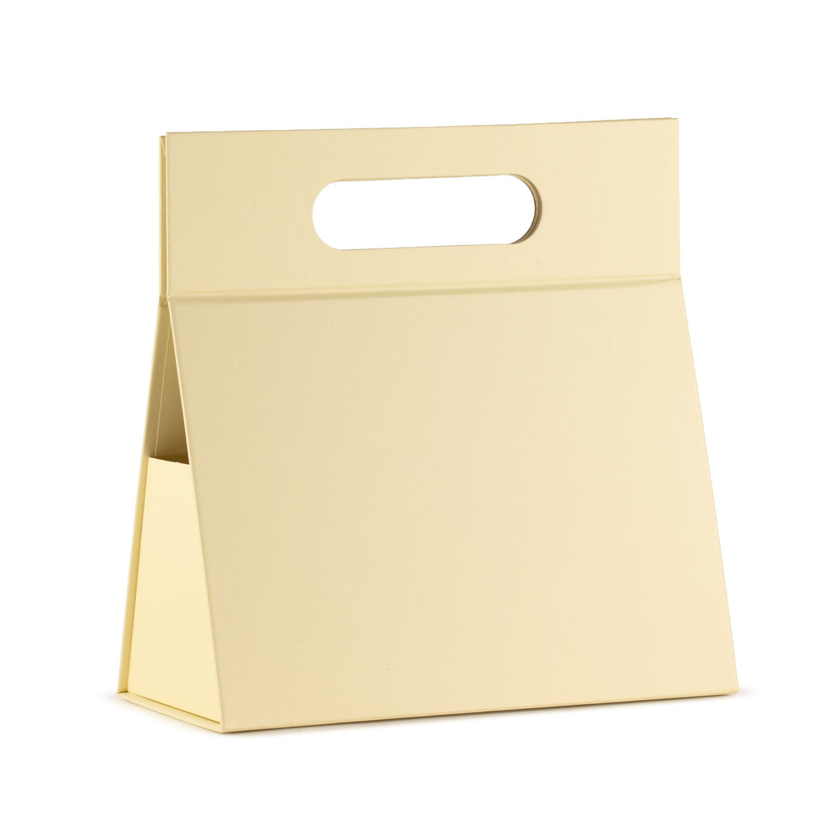 Caixa de Presente com Pega Integrada 20×10×20 cm – Marfim
