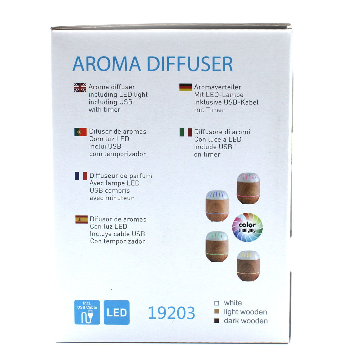 Difusor e Humidificador Copenhagen USB | Silencioso e Compacto