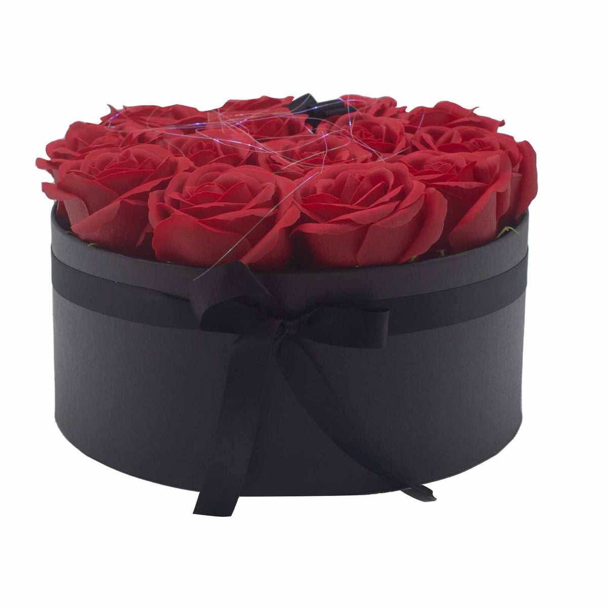 Caixa com 14 Rosas de Sabão Aromáticas Vermelhas