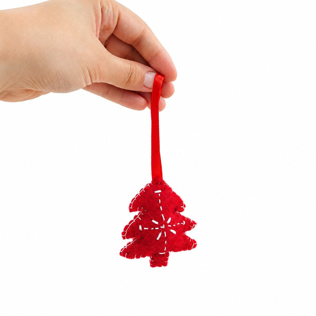 Pendente Natal em Feltro Artesanal para Mala ou Árvore (1 Unid.)