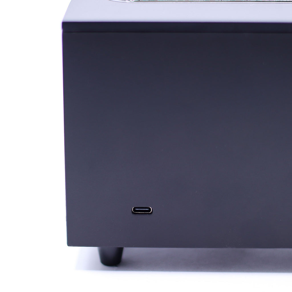 Difusor Ultrassónico Efeito Chama e Som Ambiente USB (Preto)