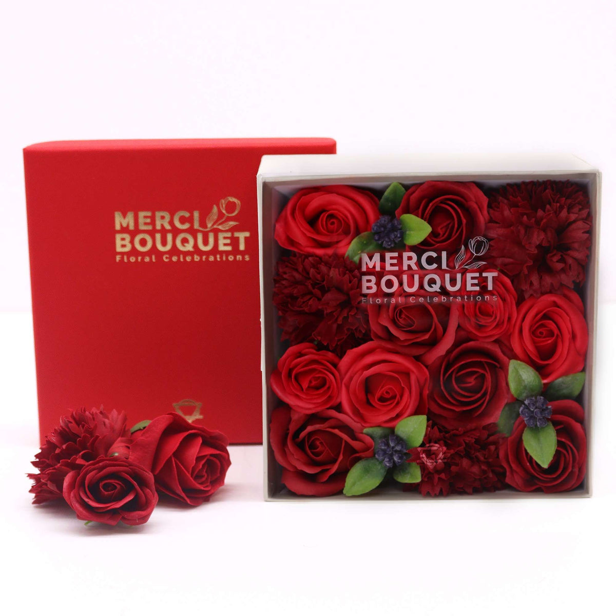 Caixa de Rosas de Sabão Merci Bouquet: O Presente Perfeito