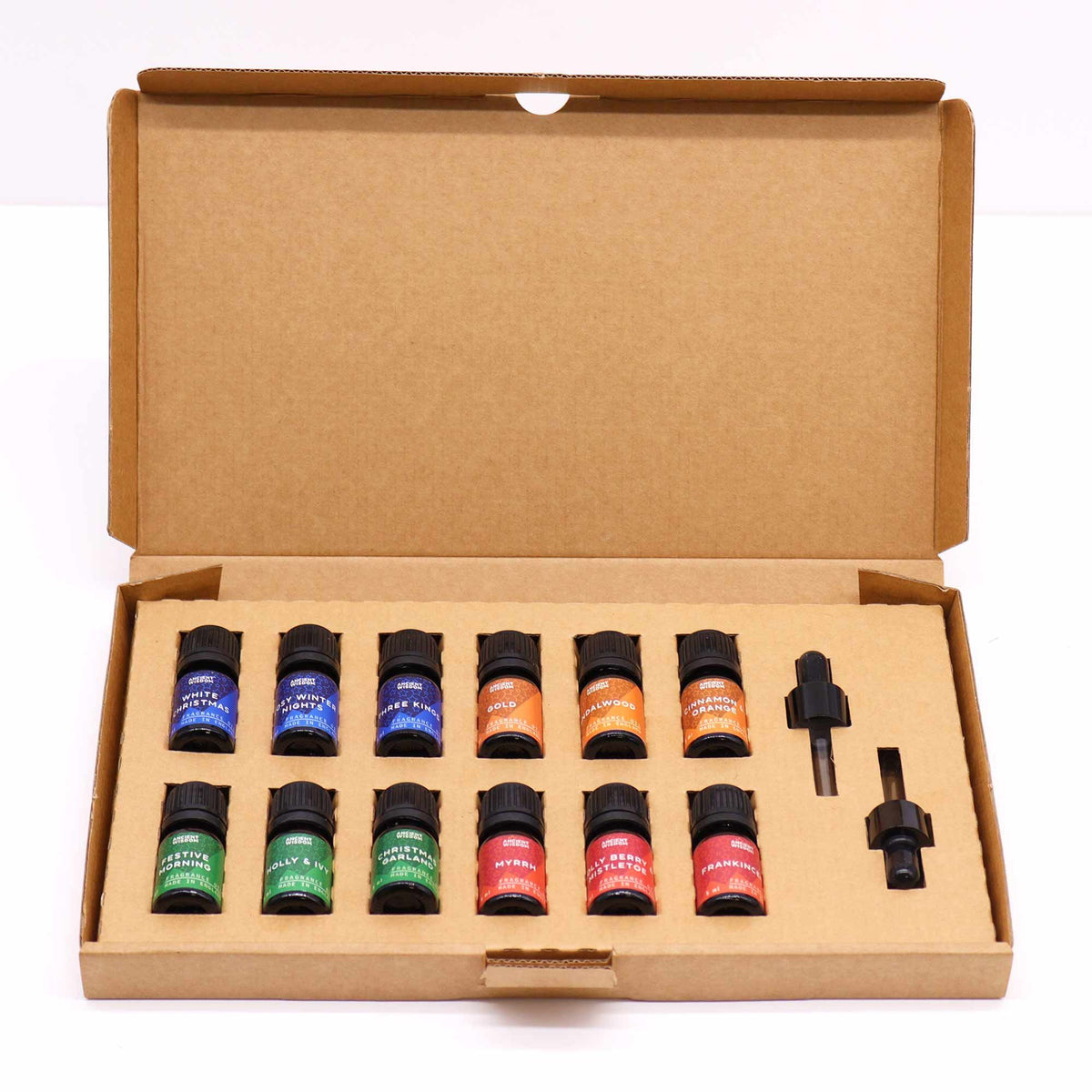 Conjunto 12 Óleos Aromáticos de Natal Holy Scents (60 ml)