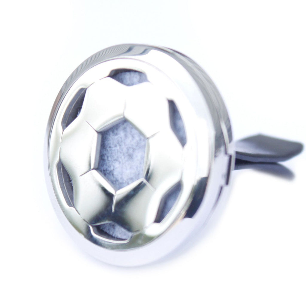 Difusor Automóvel Futebol em Aço Inox: Aroma Sempre Fresco