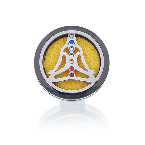 Difusor Auto Yoga Chakra em Aço Inox (30 mm)