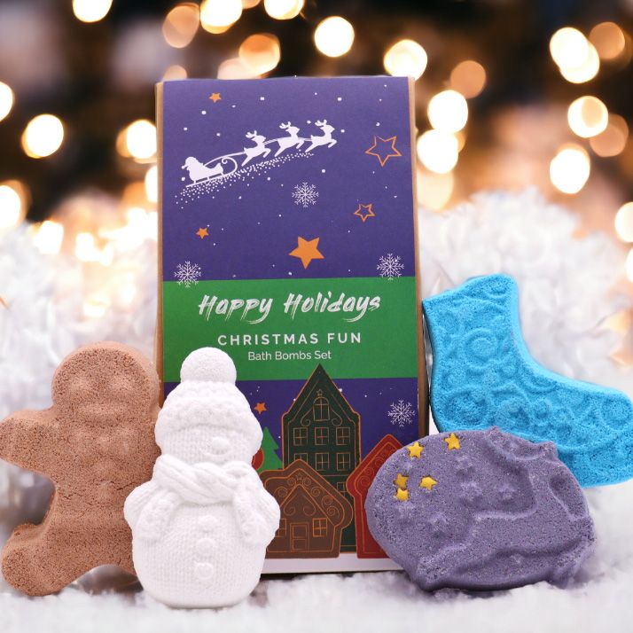 Conjunto Bombas de Banho Christmas Fun (4 Unid. / 320 g)