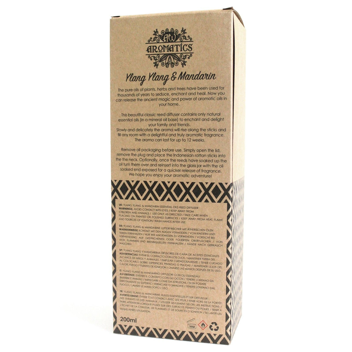Difusor Ylang-Ylang e Mandarina: Aroma Contínuo e Elegante (200 ml)