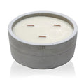 Vela de Soja em Betão com Pavios de Madeira: Patchouli & Âmbar