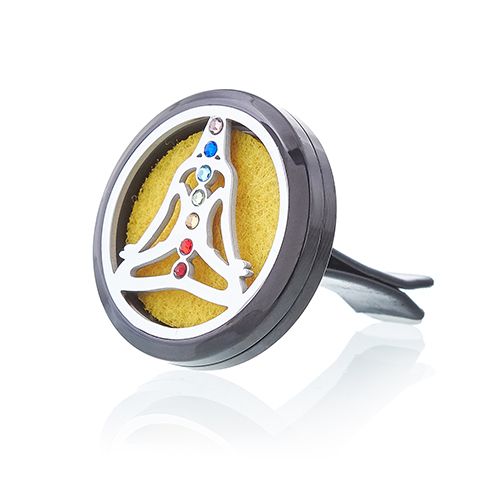 Difusor Auto Yoga Chakra em Aço Inox (30 mm)