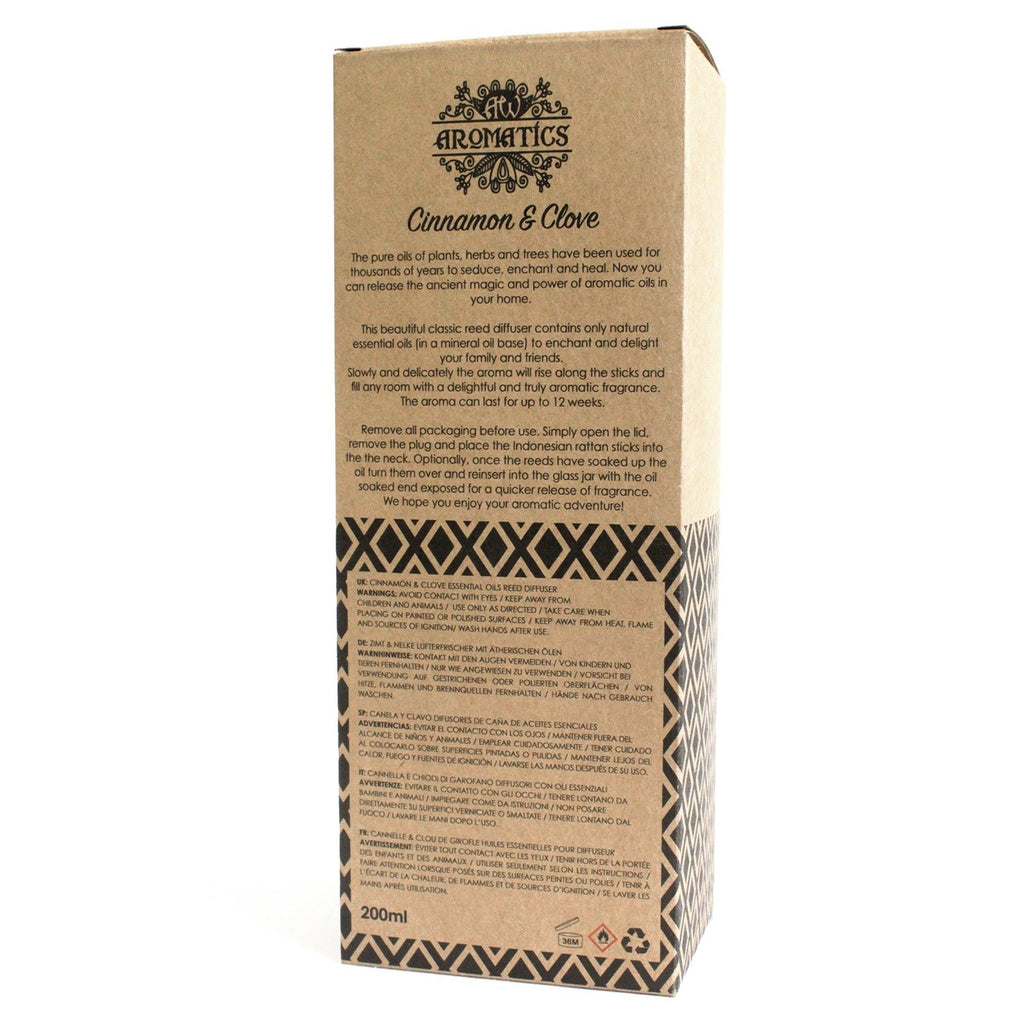 Difusor de Canela e Cravo-da-Índia (200 ml) | Aroma Quente e Envolvente