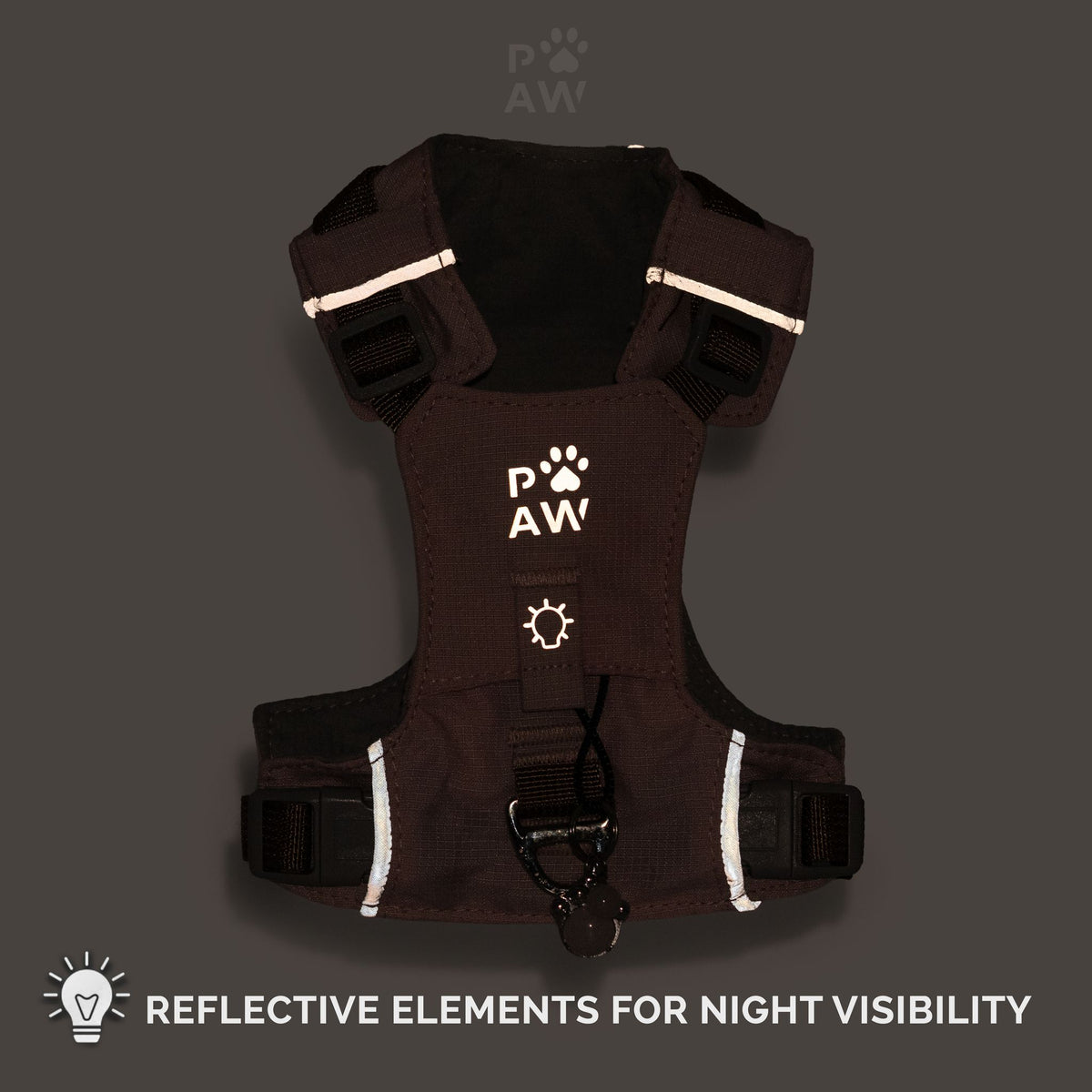 Peitoral Refletor PAW Guardian Cinzento | Conforto e Controlo S