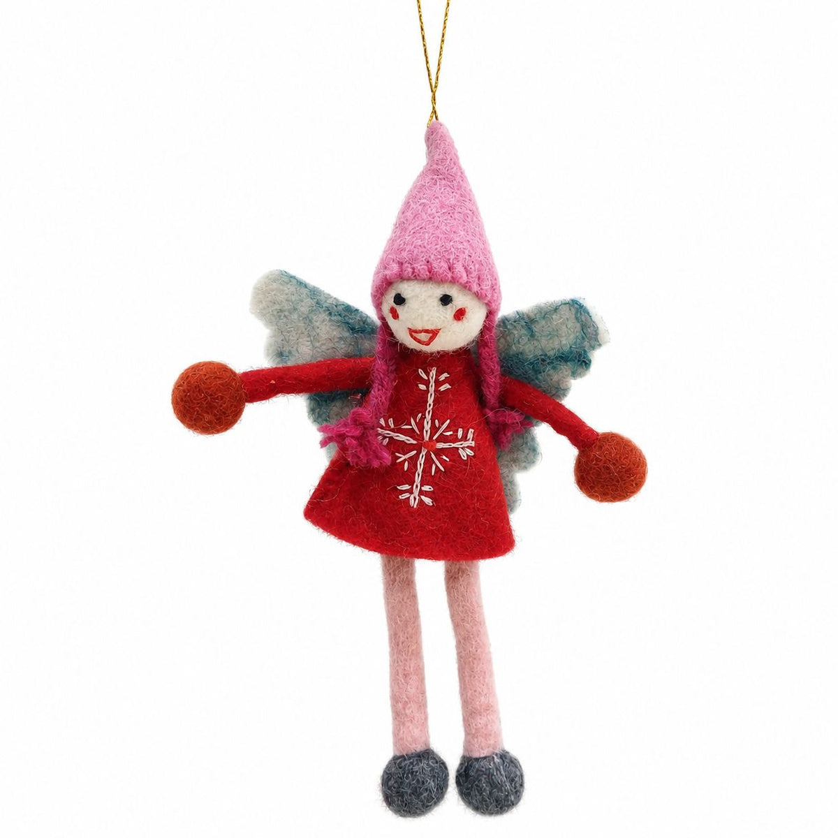 Pendente Natal em Feltro Artesanal para Mala ou Árvore (1 Unid.)