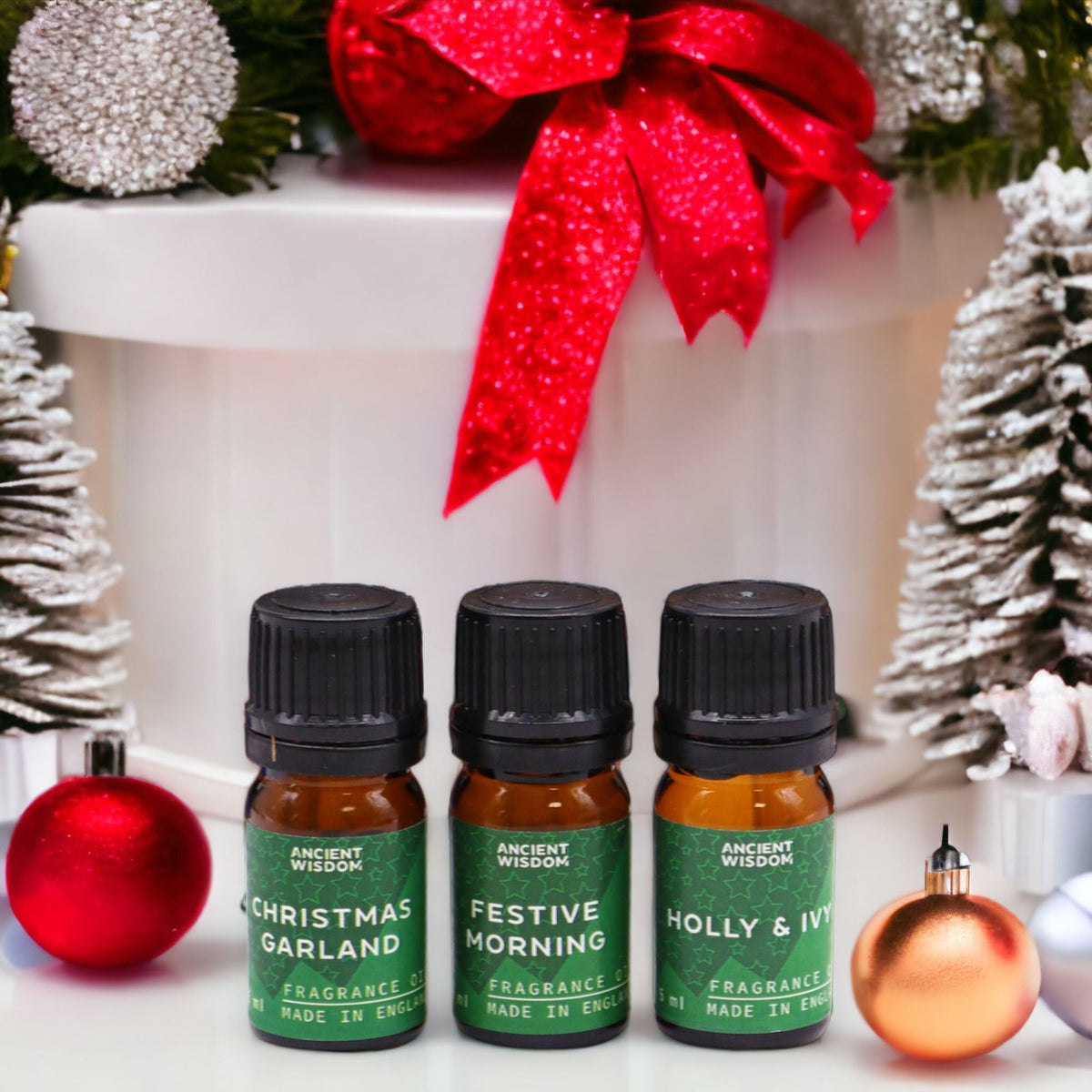 Conjunto 12 Óleos Aromáticos de Natal Holy Scents (60 ml)