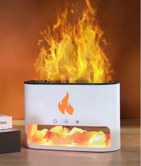 Difusor Ultrassónico Blaze com Sal dos Himalaias e Efeito Chama
