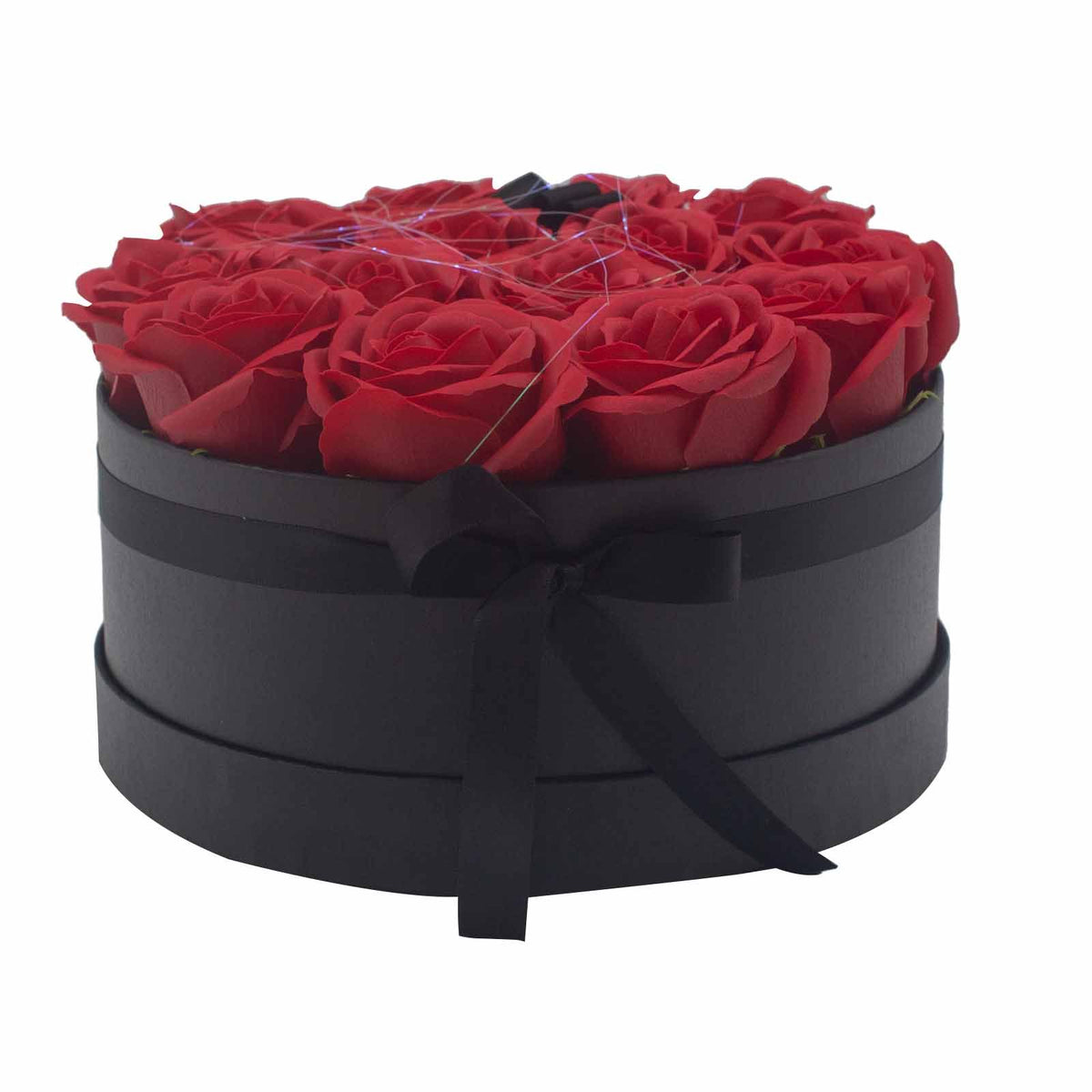 Caixa com 14 Rosas de Sabão Aromáticas Vermelhas