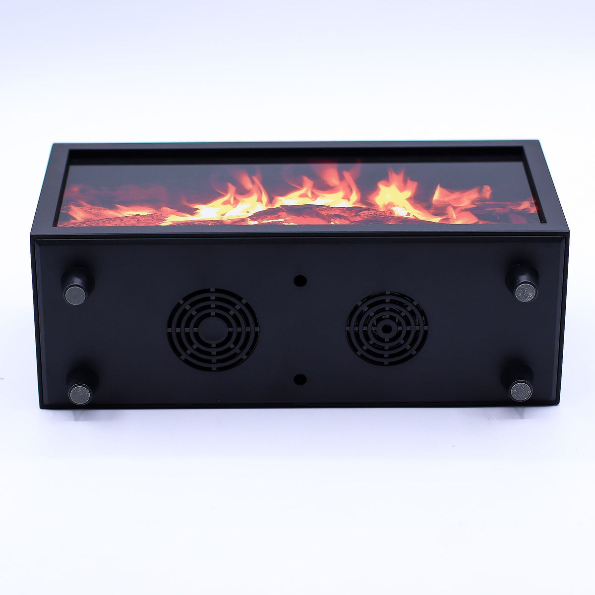 Difusor Ultrassónico Efeito Chama e Som Ambiente USB (Preto)