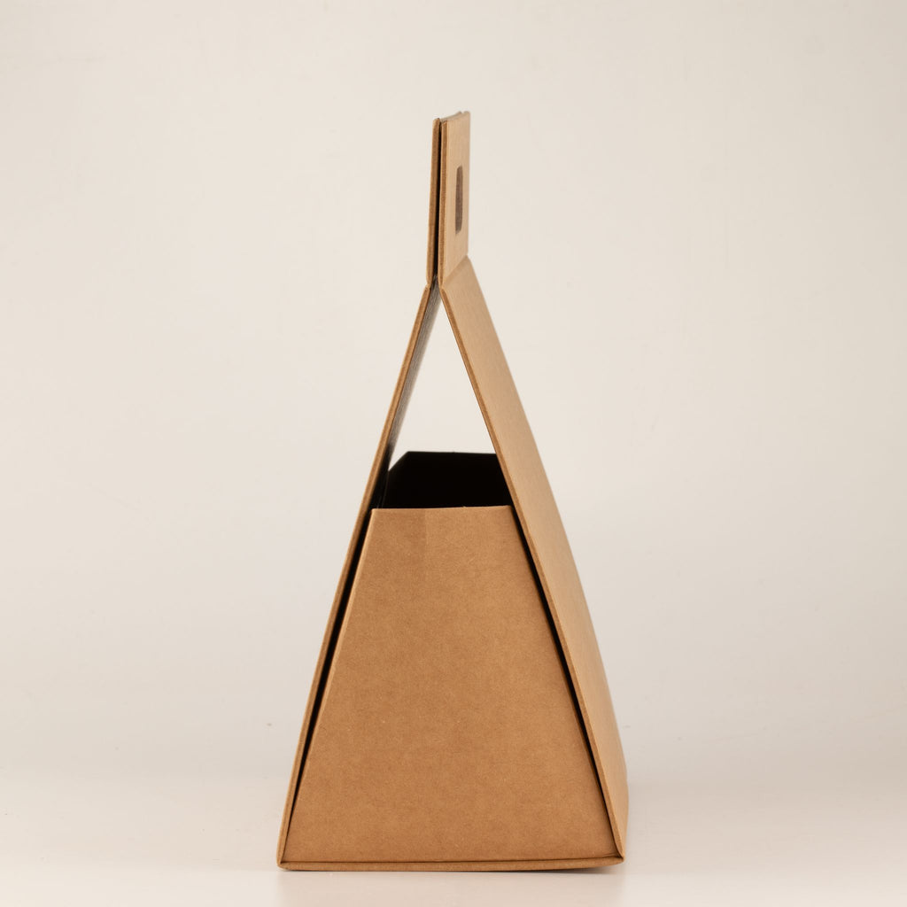 Caixa Presente Kraft com Pega Integrada (28x12,5x26 cm)