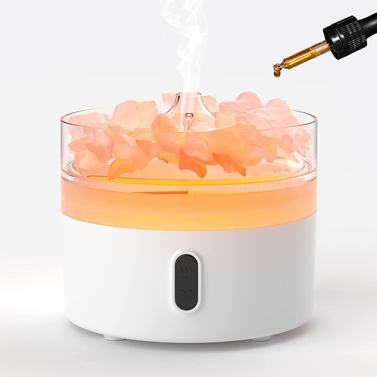 Difusor Ultrassónico Efeito Chama e Sal dos Himalaias (220 ml)