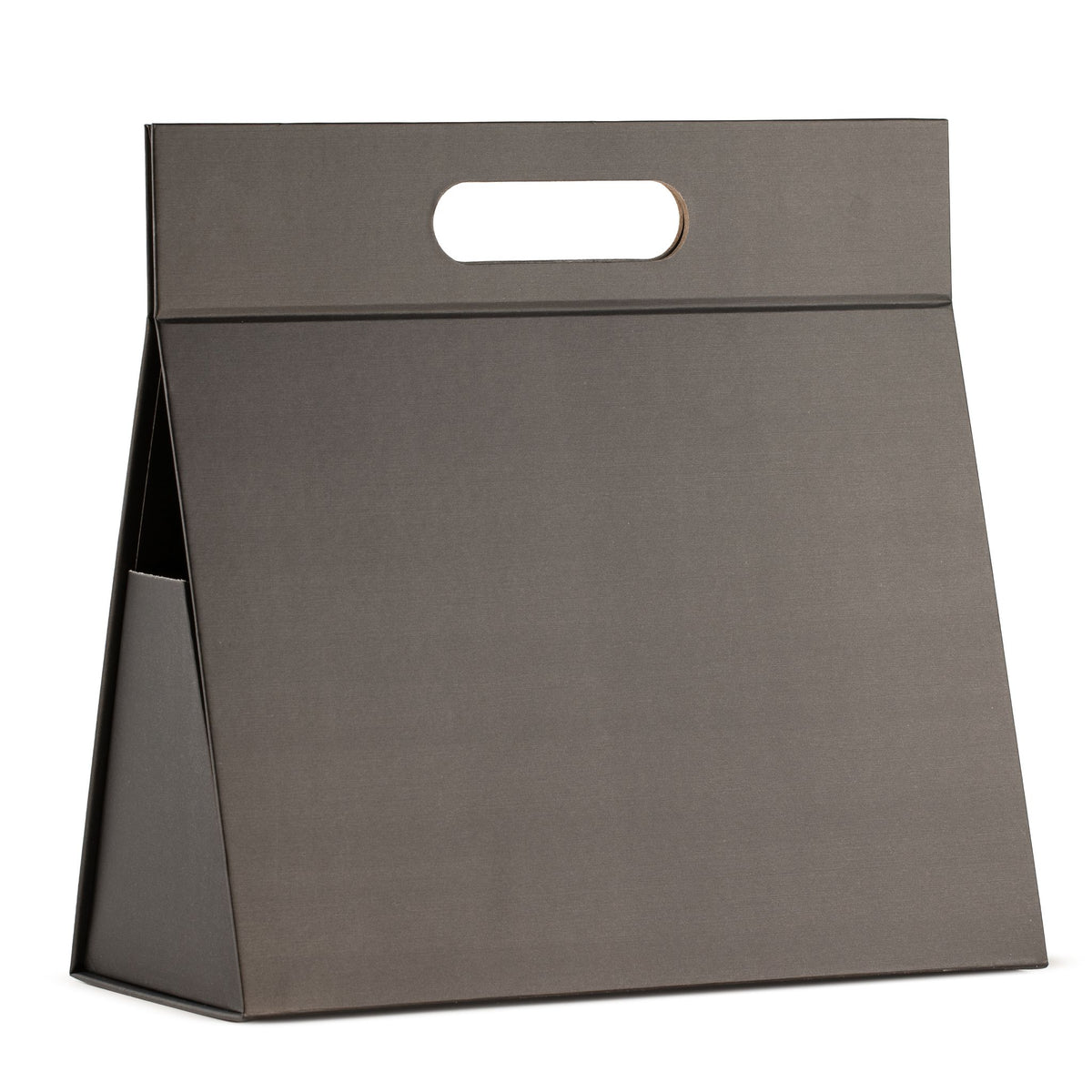 Caixa de Oferta com Pega Integrada em Preto (28 cm)