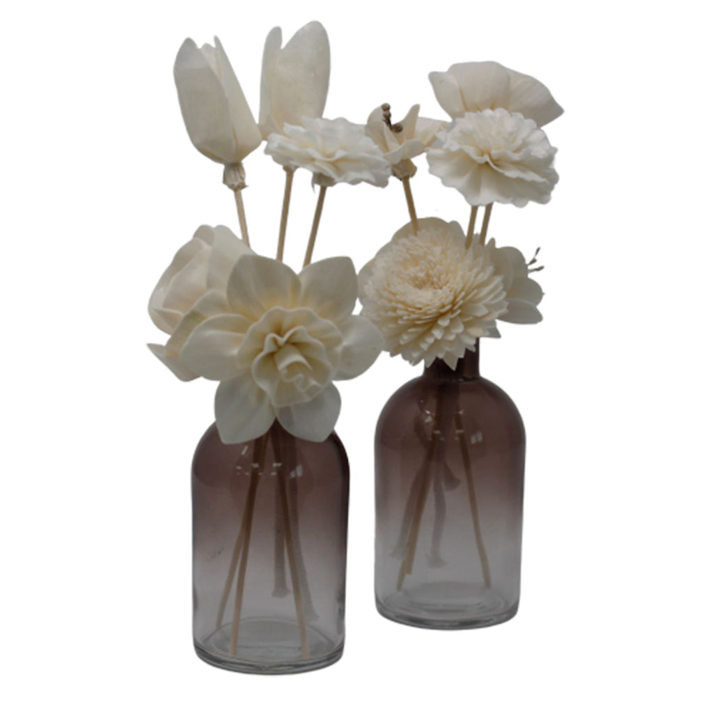 Flores Difusoras em Madeira de Sola (Pack de 4) – Aroma e Design