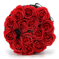 Caixa com 14 Rosas de Sabão Aromáticas Vermelhas