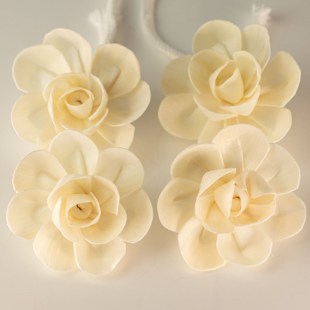 Pack 4 Flores Difusoras em Madeira de Sola – Modelo Lótus