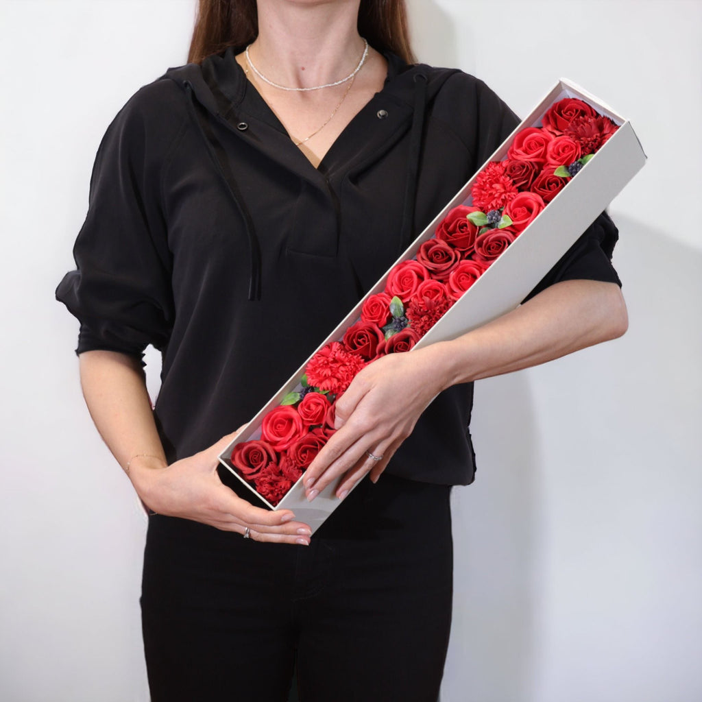 Caixa de Rosas de Sabão Aromáticas: Decoração e Banho Relaxante
