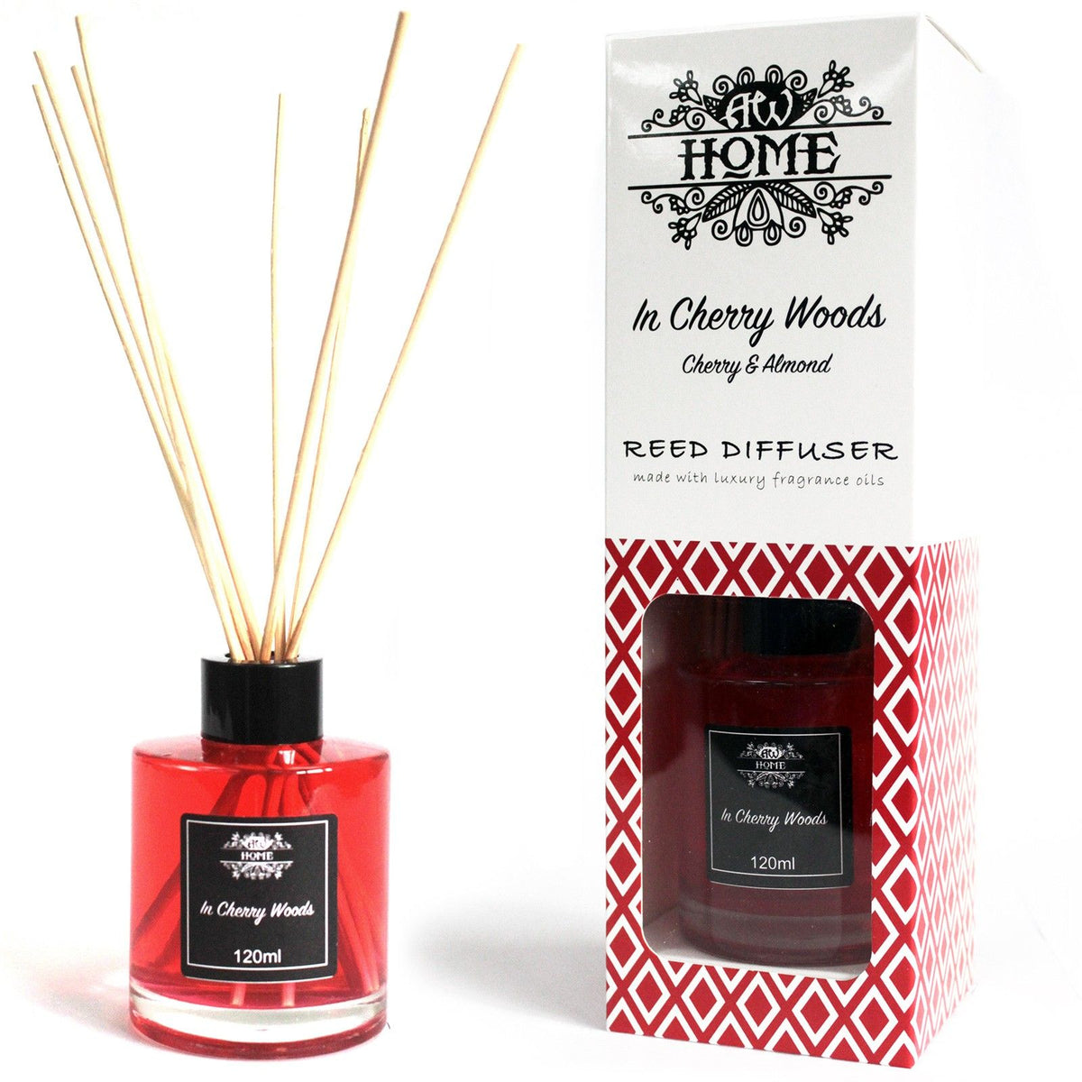 Difusor H&H Cherry Woods 120 ml: Aroma Quente e Envolvente