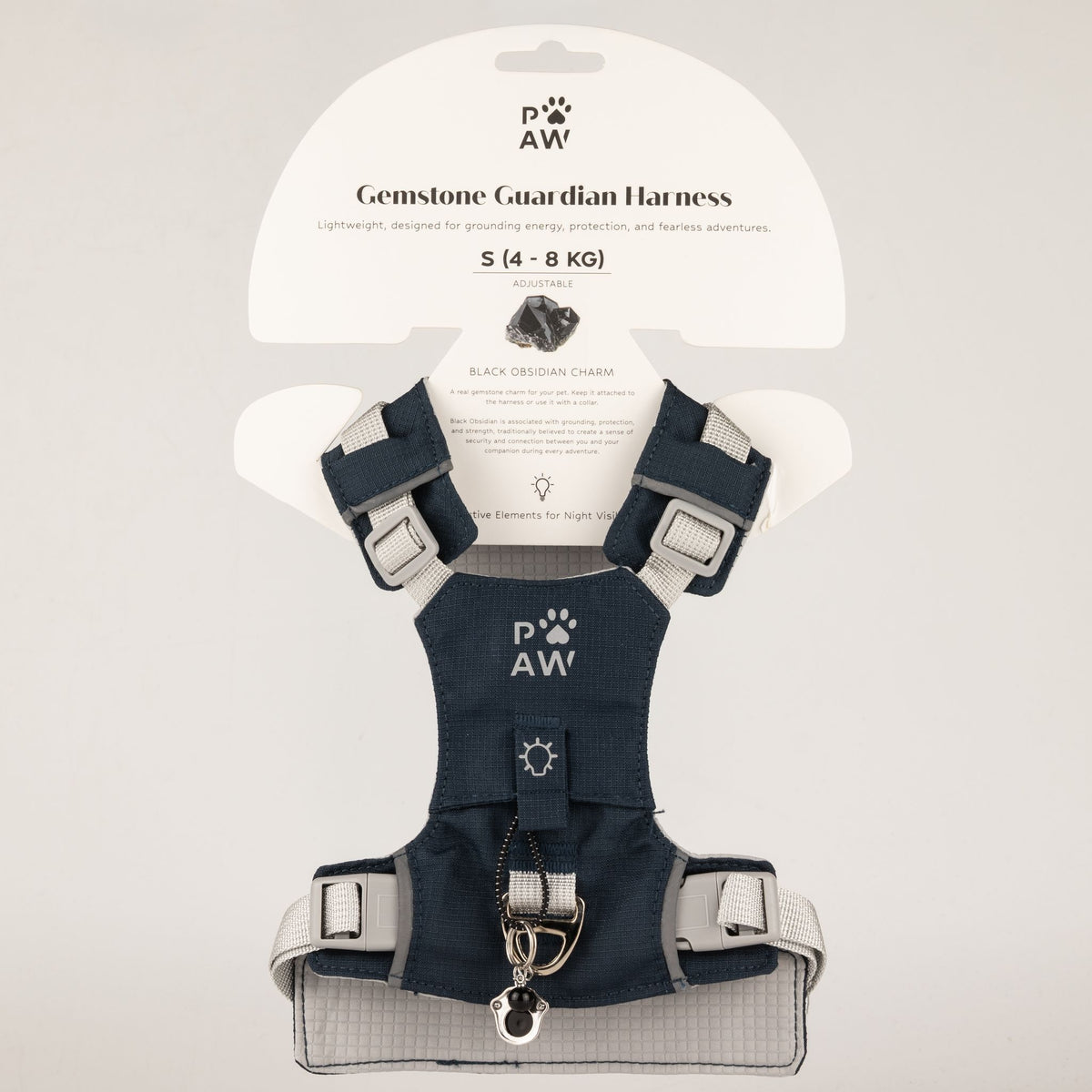Peitoral Refletor PAW Guardian Cinzento | Conforto e Controlo S
