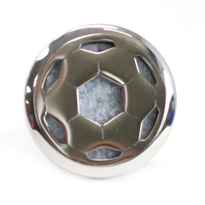 Difusor Automóvel Futebol em Aço Inox: Aroma Sempre Fresco